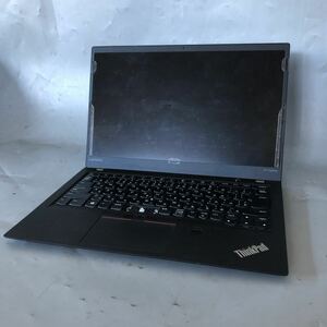 JXJK3683 【ジャンク】Lenovo ThinkPad X1 Carbon /Core i7-7500U 2.70GHz/ メモリ:16GB /カメラ /液晶割れ/パスワードあり/キーボード外れ