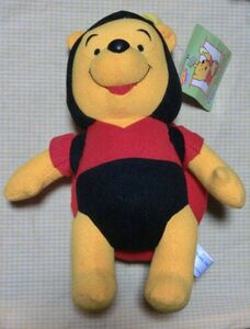 くまのプーさん てんとう虫 ぬいぐるみ タグ付 Winnie the pooh SEGA 2000 プライズ ディズニー 動物 熊 人形
