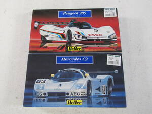 11/S575★Heller★Mercedes C9 Peugeot 905 ２種セット★1/43★中古