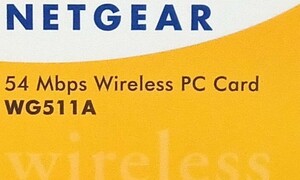 ♪♪★NETGEAR★WG511A★54Mbps★無線LANアダプタ★PCカードタイプ★11g対応★中古品★美品★動作未確認★長期保管品★♪♪