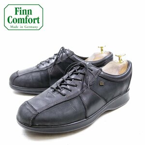 5-1/2表記　24.5cm相当　Finn Comfort　フィンコンフォート　編み上げ　レザーシューズ　ブラック /24.2.15/P190