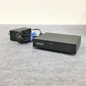 @XY1712 秋葉原万世商会 ヤフオク店 BUFFALO LSW4-TX-5EPL /BKD スイッチングハブ ５ポート イーサネットハブ