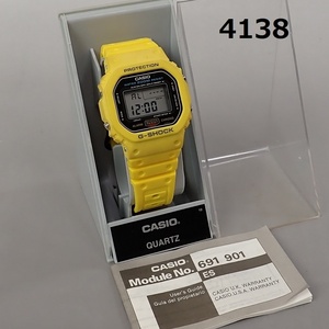 AC-4138◆DW-5600C-9BV G-SHOCK イエロー　レア　デッドストック 20240406