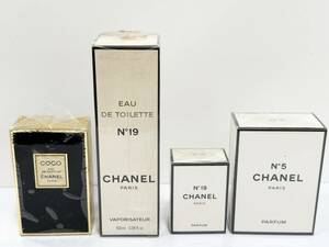 【1円～！】未開封 CHANEL シャネル 香水 4点 おまとめ COCO 50ml / NO.19 100ml / NO.19 7ml / NO.5 28ml