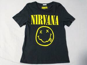 新品 GU NIRVANA S Smiley Face Tシャツ カットソー スマイル カート・コバーン ニルヴァーナ