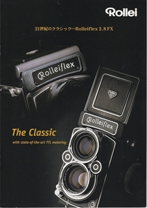 Rollei ローライ 21世紀 の クラシック Rolleiflex 2.8FX の カタログ(未使用美品)
