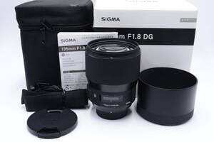 ★美品★　シグマ　SIGMA 単焦点望遠レンズ Art 135mm F1.8 DG HSM ニコン用 フルサイズ対応