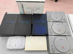ジャンク 【1円スタート】PS2 PS oneプレイステーション　まとめ売り　全8台　コントローラー　コード類など