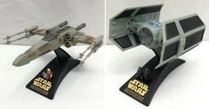 当時物 1995 Micro Machines STAR WARS ACTION FLEET フィギュア TIEファイター ダースベイダー X-ウイングファイター セット 230908