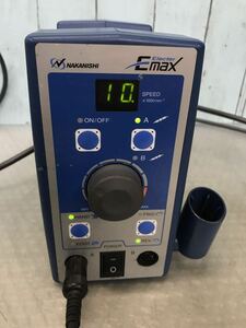 NSKナカニシ　エレクターEmax NE129　通電OK，動作不可，中古現状品　ジャンク品（80s）