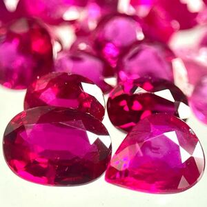 ［天然ルビーおまとめ］ A 20ct 裸石 宝石 コランダム corundum jewelry ジュエリー ruby 紅玉 DD5 ④