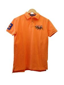 POLO RALPH LAUREN◆ポロシャツ/S/コットン/ORN/無地