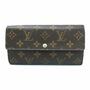 LOUIS VUITTON ルイヴィトン LV モノグラム ポルトフォイユ サラ 二つ折り 長財布 M61734 ブラウン レディース MB fe ABD2