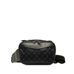 ルイ ヴィトン モノグラム エクリプス バムバッグ ボディバッグ ウエストバッグ M42906 ブラック PVC レザー LOUIS VUITTON 【中古】