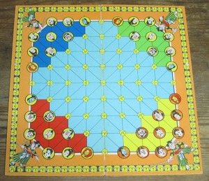 ボードゲーム　赤胴鈴之助ゲーム／竹内つなよし画　盤のみ　30×30cm