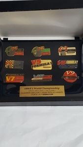 Bridgestone pins set 1998 F1 World Champion ship ピンズ ピンバッジ ミカ・ハッキネン マクラーレン McLaren Mika Hakkinen lapel pin