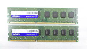 デスクトップパソコン用メモリ AD3U1600W8G11-2 DDR3 1600(11)8GX16 U-DIMM 2枚組 中古動作品(w490)