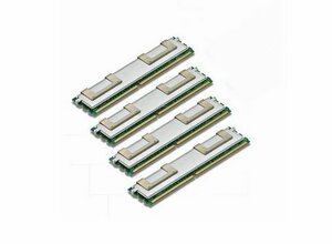 【中古】IBM サーバー対応16GBパワーセット(4GB×4)667MHZ PC2-5300 240-PIN DIMM CL5 FULLY BUFFERED ECC DDR2 SDRAM BladeCenter HS21、S