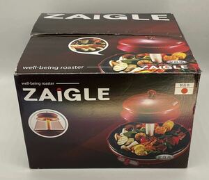 【い-5-29-140】未使用 ZAIGLE ザイグルグリル 赤外線グリルロースター ホットプレート 焼肉 レッド JAPAN-ZAIGLE 