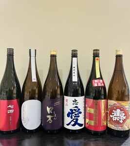 ★最新日本酒★飲み比べ★6本セット★ 七田・敷嶋・口万・忠愛・しょうのさと・磐城　壽・各1800ml