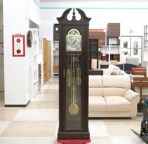 ●札幌市内及び近郊限定商品 FORESTHILL フォレストヒル 柱時計 SELKIRK セルカーク 1010 振り子時計 フラワークロック 中古品