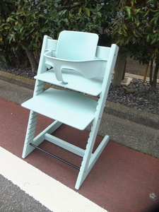 STOKKE Tripp Trapp Chair ストッケ トリップトラップ ベビーセット付き ソフトミントチャイルドチェア 高さ調整チェア ベビーチェア