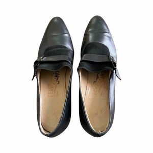 フェラガモ 靴 ブラック 黒 6ハーフD パンプス
