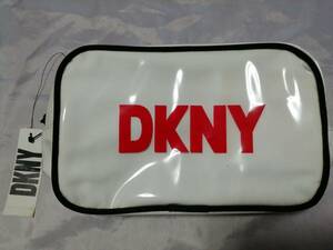 DKNY ダナキャランニューヨーク☆ポーチ USA製 タグ付き未使用品