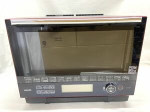 【E174】TOSHIBA 電子レンジ ER-SD3000 レッド 過熱水蒸気オーブンレンジ 石窯ドーム 2018年製 50/60Hz共用 動作確認済み b