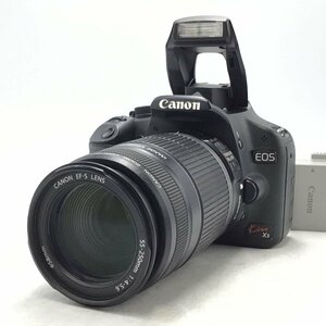 カメラ Canon EOS Kiss X3 / EF-S 55-250mm 1:4-5.6 一眼レフ セット品 現状品 [5729KC]