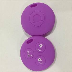 MCC smart 450 スマート リモコンキー カバー 3つボタン用　【紫】