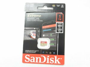 【ほぼ未使用】SanDisk microSDXC UHS-I カード 1TB Extreme 超高速タイプ（読込最大190MB/s 書込最大130MB/s)マイクロSDメモリカード