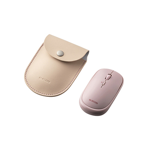 エレコム BlueLEDマウス/薄型/Bluetooth対応/4ボタン/ポーチ付/ピンク M-TM10BBPN /l