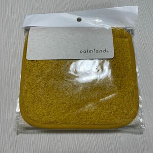 送料無料　匿名配送　calmland　カームランド　クラフトチェック ペーパーホルダーカバー　黄色　イエロー　WEB限定　トイレ