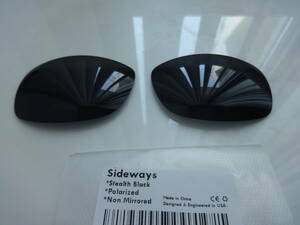 処分価格！★ サイドウェイズ用 カスタム偏光ハイグレードレンズ BLACK Color Polarized 新品 Oakley sideways　side ways