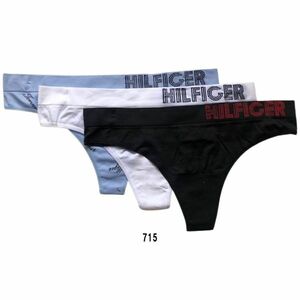 ※訳あり アウトレット TOMMY HILFIGER(トミーヒルフィガー)レディース Tバック ショーツ 女性用 下着 3枚セット R91T683 715 Lサイズ