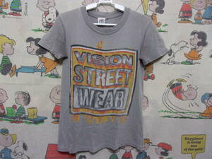 80s 90s VISION STREET WEAR Tシャツ S 80年代 90年代 USA製 ビジョン ストリート ウエア 古着 oldsk8 vintage santa cruz powell dogtown