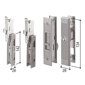 YKK 玄関引戸錠セット２枚建用 HHJ-0220　kenz