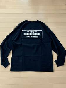 NEIGHBORHOOD 22AW 222PCNH-LT01 サイズM ブラック TEE ロンT