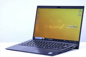 【1円～】Office2021搭載！狭額縁14型FHD液晶搭載スタイリッシュPC！VAIO ProPK VJPK11C11N i3-8145U RAM4G SSD128G Win10 ACアダプタ付属