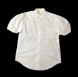 COMME des GARCONS コムデギャルソン パフスリーブ 半袖シャツ ブラウス AD1990 白 ホワイト レディース 送料250円 (ma)