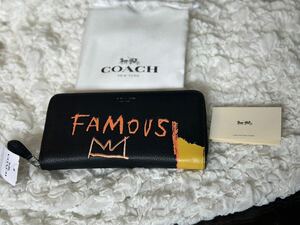 93 新品 COACH コーチ 長財布 ラウンドファスナー C5447