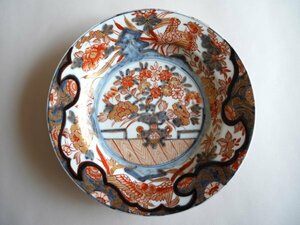 中国　清朝　康熙時代　伊万里写し染錦絵皿　Chinese Export Imari Plate Kangxi Period