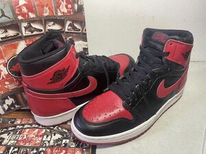 AIR JORDAN 1 エアジョーダン1 BRED 黒赤 94年製 US10.5 未使用新品 DEADSTOCK 箱付き vintage 130207-061