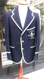 イギリス古着 school jacket スクールジャケット　UKvintage college jacket カレッジジャケット ブレザー テーラード 紺ブレ MV344