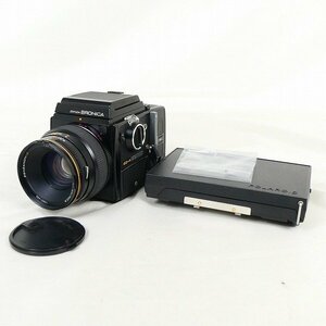 中判カメラ ゼンザブロニカ ZENZA BRONICA SQ-A ZENZANON-S 1:3.5 f=105mm ポラロイド フィルムバック付 SQ 6×6 中古■DZ434s■