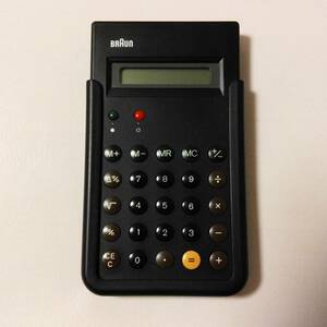 BRAUN ブラウン BNE001BK 復刻モデル 電卓 計算機 Calculator カリキュレーター 黒 電池 ET66 ET55 4776 インテリア デザイン レトロ 雑貨