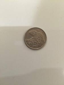 ニュージーランド硬貨 5セント