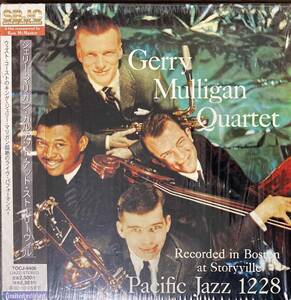 Gerry Mulligan Quartet / At Storyville 中古CD　国内盤　帯付き 紙ジャケ　24bitデジタルリマスタリング　 
