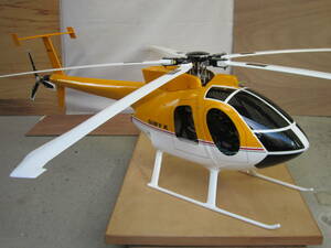 特製品　　RCヘリ　　5翅用ヘッド　　OS105エンジン搭載　『GIMY　K』　ミラクルチップ可撓ブレ－ド　5付。手渡しのお引き取り　　　